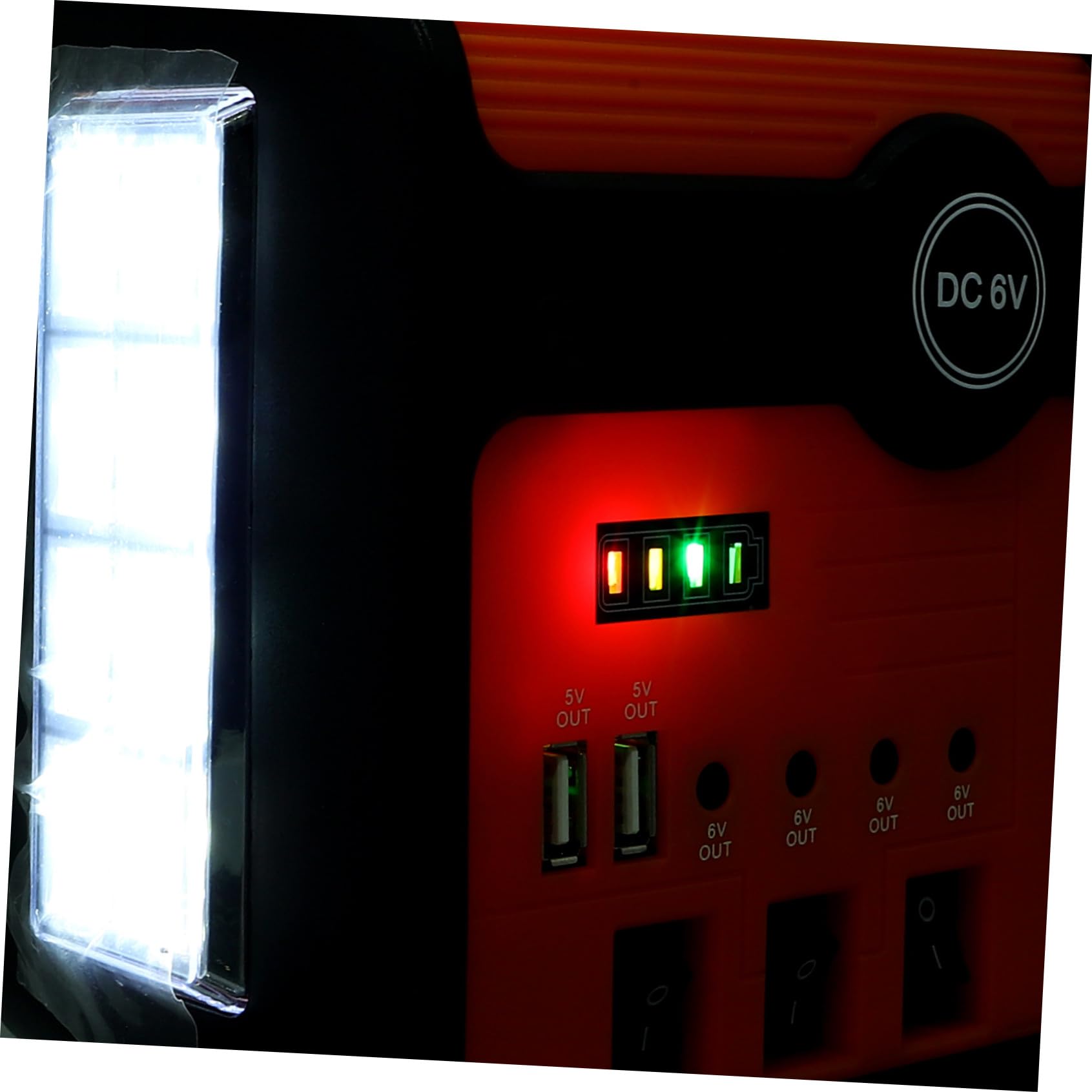 Abaodam Générateur D'énergie Solaire 220v 25w Compact et Silencieux Lumière LED et Chargeur USB pour Usage Domestique et Jardin Extérieur