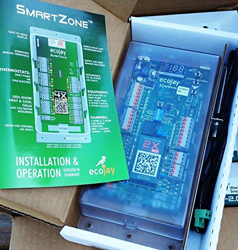 SmartZone-2X-2-Zone-HVAC-Controller-KIT-wTemp-Sensor-Dual-climate-control-to-replace-Honeywell-EWC-Zonefirst-Zonex-Durozone-more