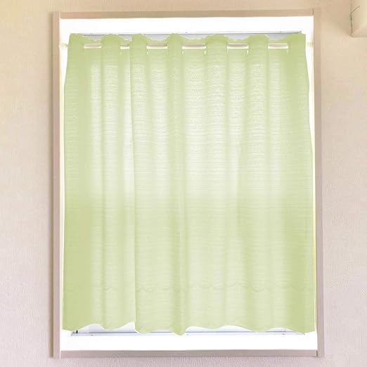 Amazon 小窓 カーテン 縦長 遮熱 遮像 Uvカット おしゃれ 日本製 レース フリーカット 110cm グリーン カーテン オンライン通販 Amazon 小窓 カーテン 縦長 遮熱 遮像 Uvカット おしゃれ 日本製 レース フリーカット 110cm グリーン カーテン オンライン通販