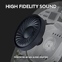 Vista 3 de Logitech G435 Lightspeed y Bluetooth Auriculares inalámbricos para juegos ligeros color negro renovado