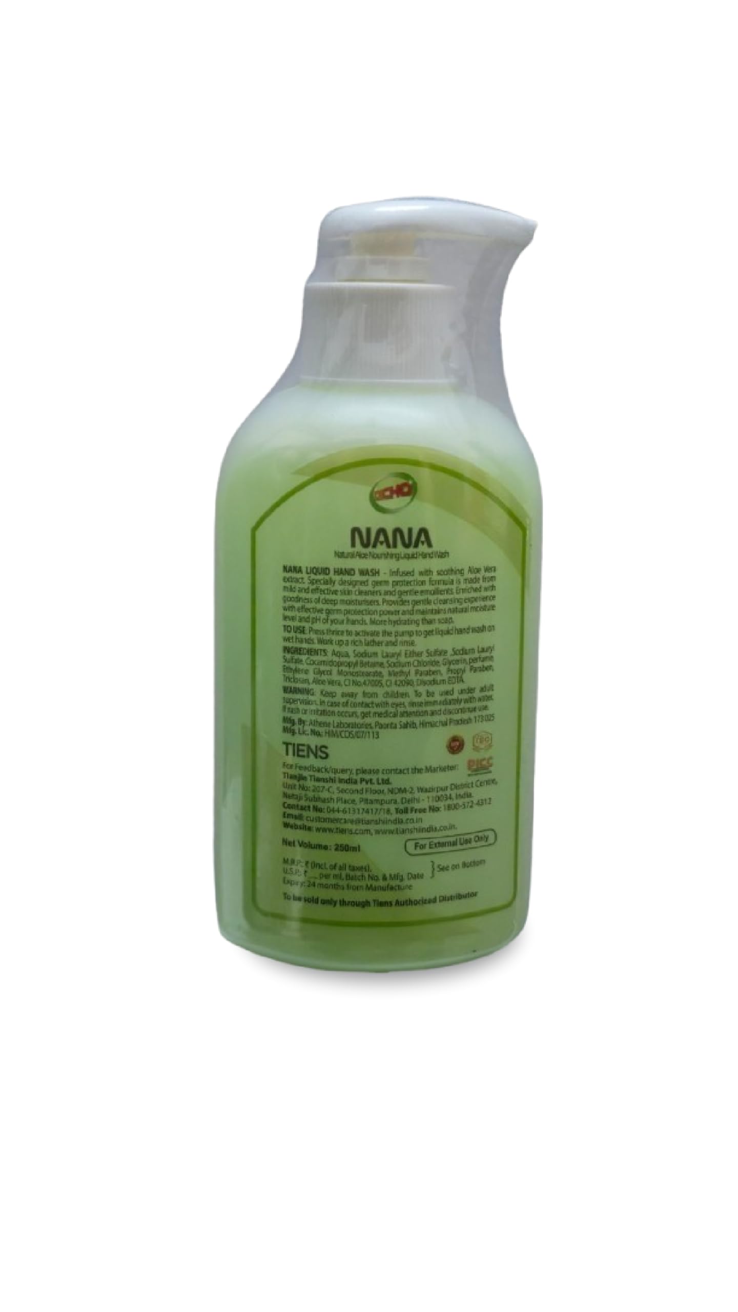 Tiens Nana Hand wash 250ml : Amazon.in: Beauty