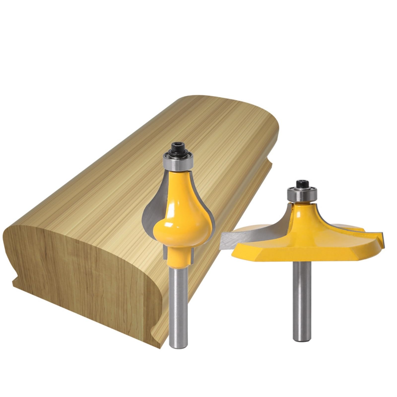 Fresa para madera en forma de T, Juego de brocas for fresadora madera, 10 Uds., 8mm, 12mm, 1/2 pulgadas, mango, reposabrazos, pasamanos