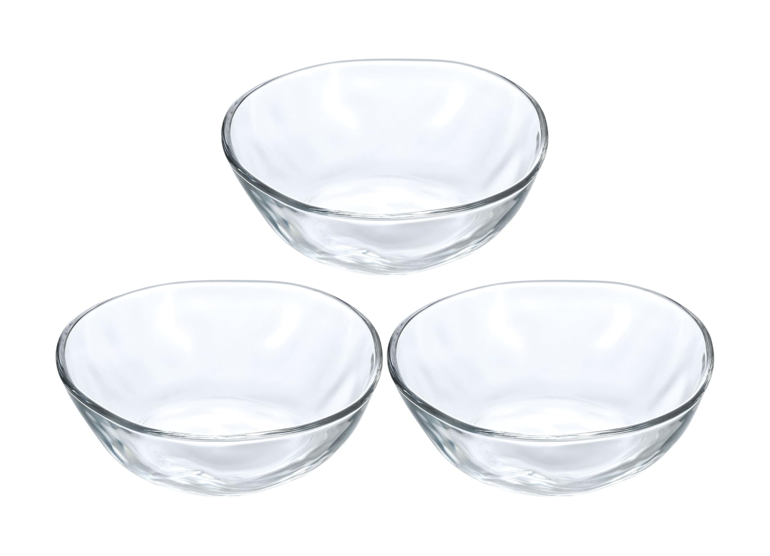 Hand-Shaped Glass Bowls, 3-Piece Set