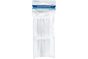 Craft Medley Empty Glitter Vial 6pk: Versatile Storage for a Touch of Sparkle
