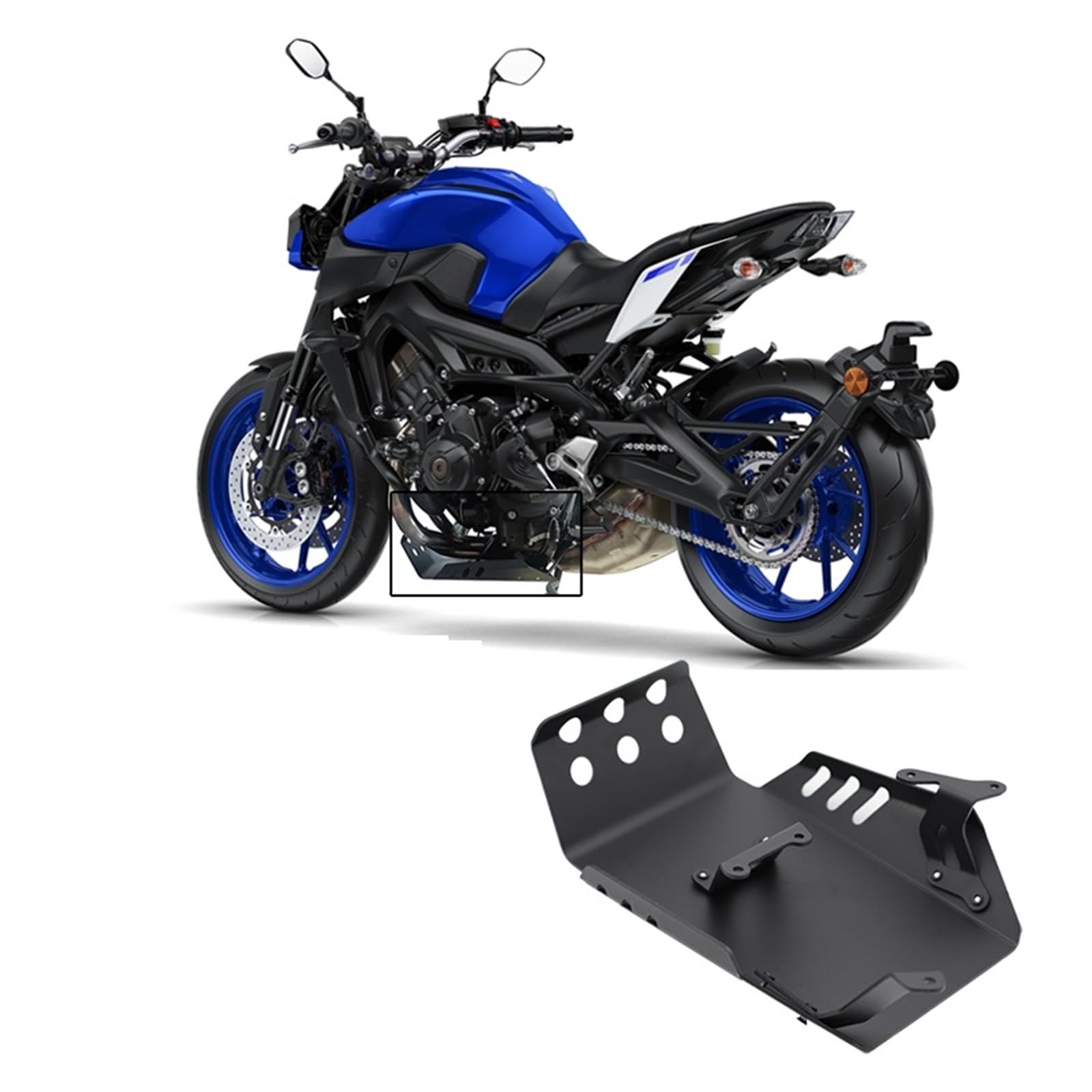Paracoppa motore moto Per MT09 FZ09 Per Tracer 900/GT Per XSR900 FJ09 MT 09 MT-09 Copertura Di Protezione Del Motore Telaio Motociclo Sotto La Piastra Paramotore