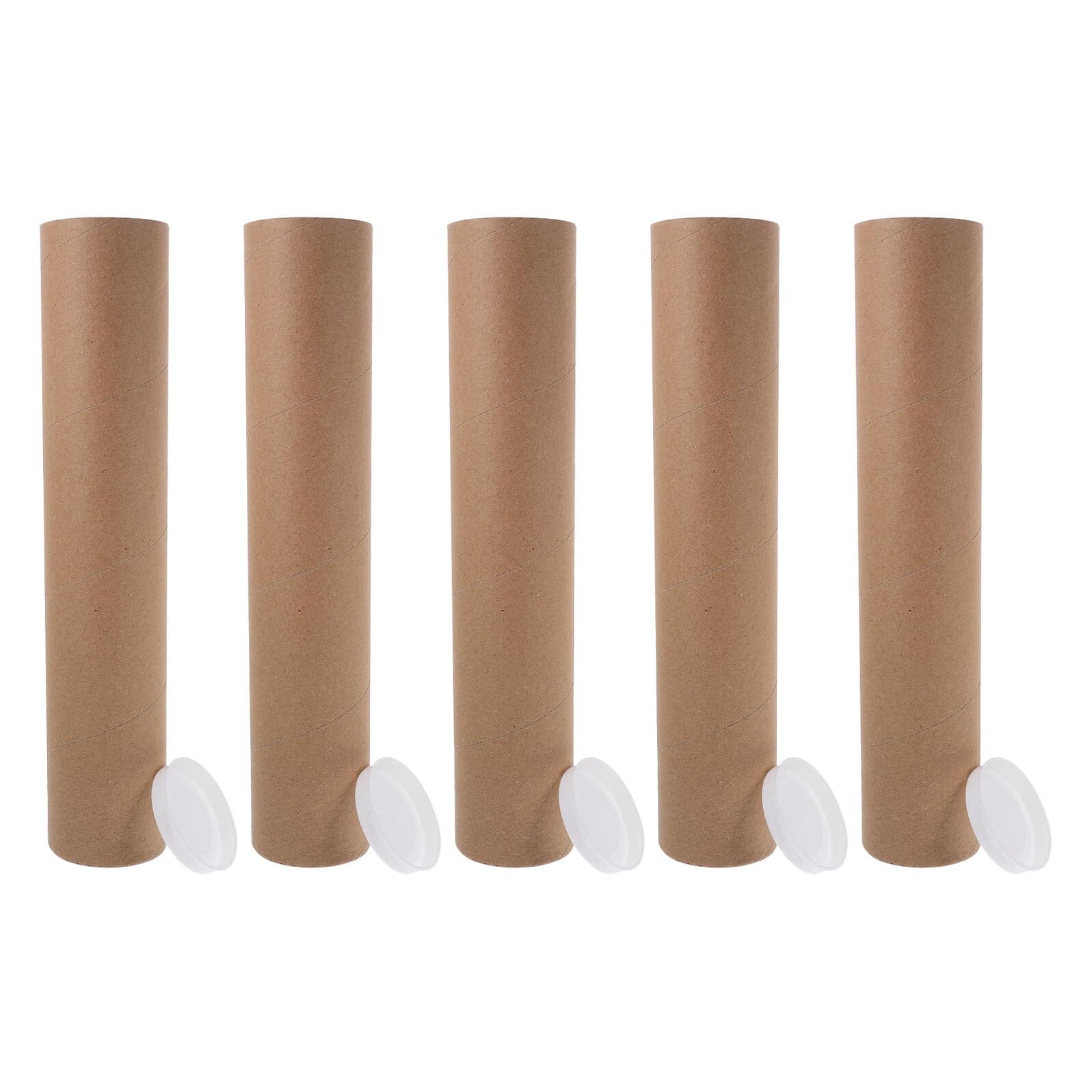 Tube à affiche carton rond emballage kraft expédition œuvres d'art