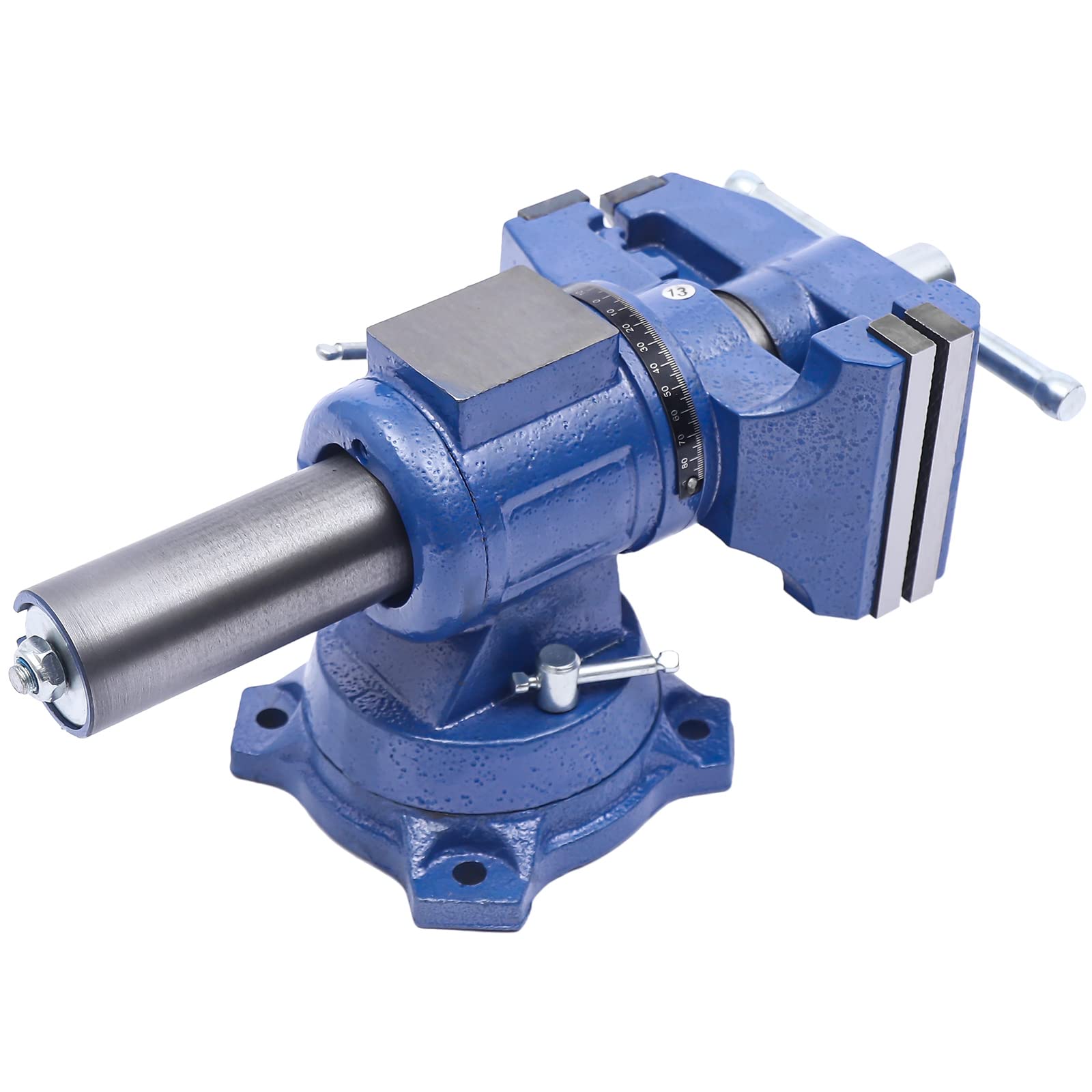Morsa girevole a 360°, in ghisa, apertura alare, 100 mm, morsa da tavolo pesante, 10 kg, morsa parallela per banco da lavoro