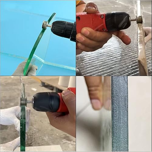 Miniatura 6 de Broca de doble cara para fresadora de diamante, grano 320, 0.157, 0.236 y 0.315 pulgadas para vidrio, azulejos, granito, mármol, cerámica, pulseras,