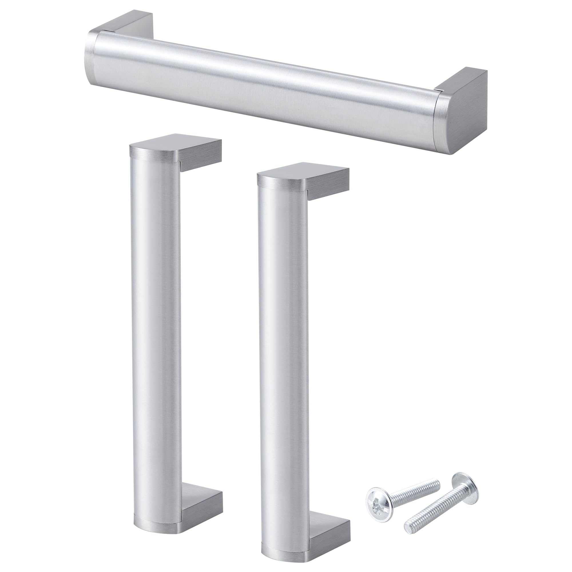 Stahlia Uchwyty meblowe ze stali nierdzewnej, 160 mm, owalne (15 sztuk)
