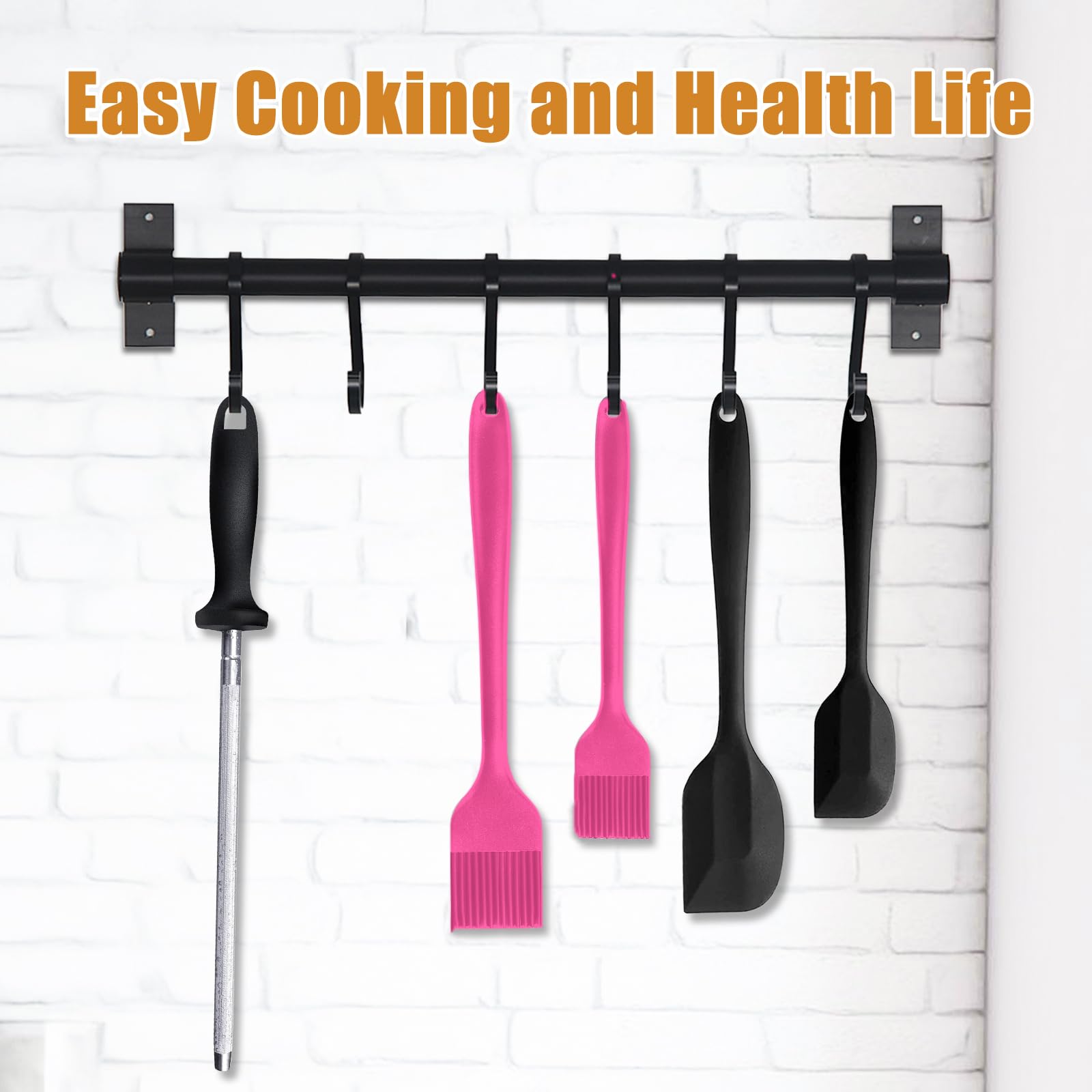Lightyear Silikon Backpinsel Set, 2 Stück - Hitzebeständig Bis 230°C, Lebensmittelecht, Spülmaschinenfest, Ideal Zum Grillen & Backen (Rosa)