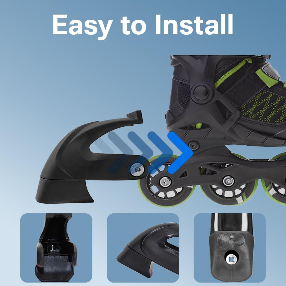Inline-Skate-Bremse Stopper – Ersatzbremse Für Rollschuhe Von Erwachsenen Und Kindern | Einfach Zu Wechseln, Passt Auf Die Meisten Skates