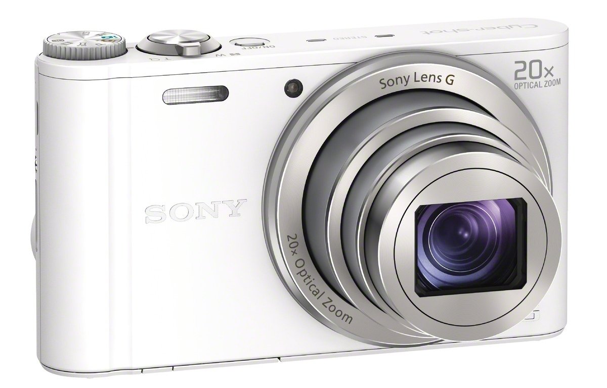 Sony Cyber-shot DSC-WX300 Slim High Zoom Camera - White