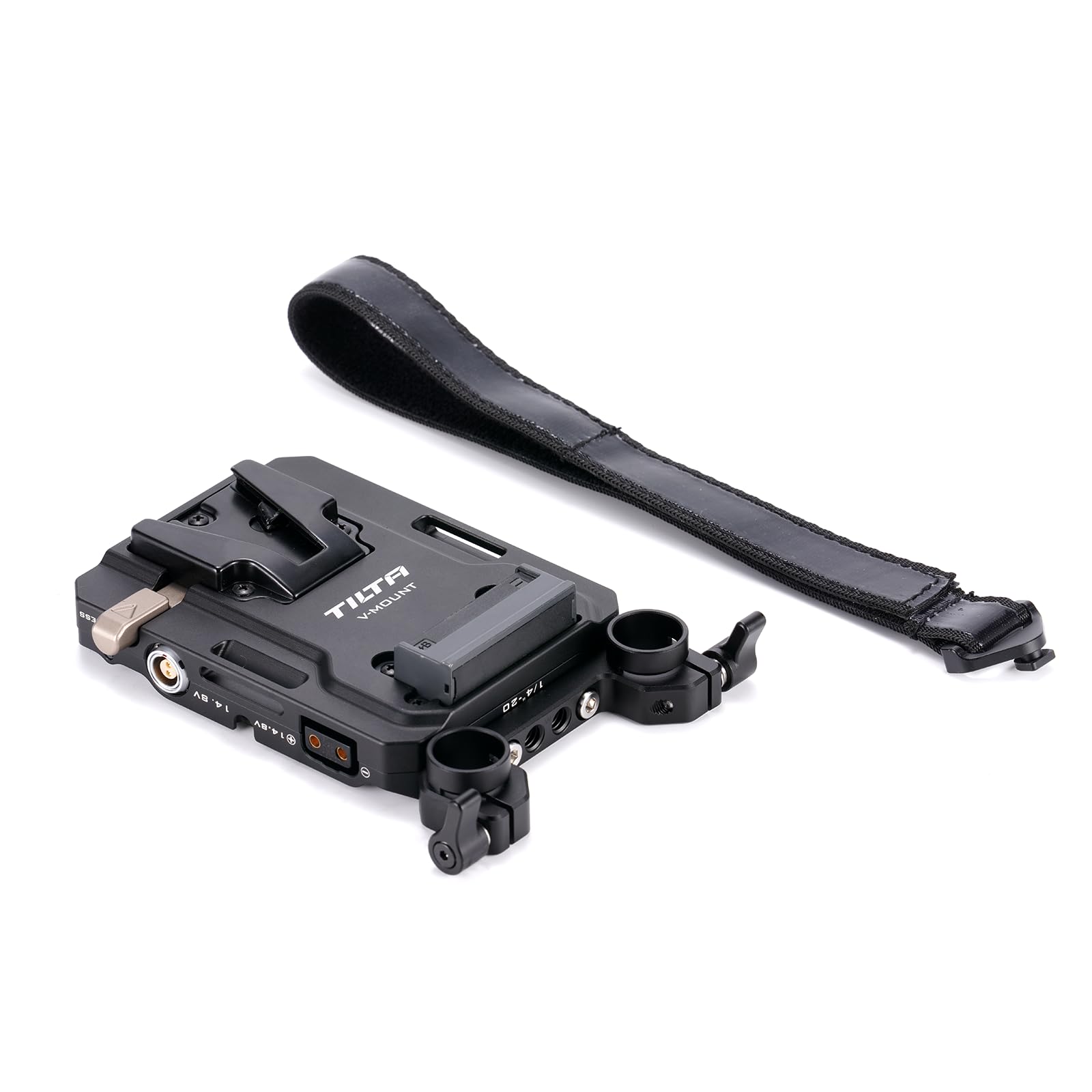 Tilta Mini PD V Mount Battery Plate con Filettatura da 1/4"-20, Porta USB-C / 2 Pin/P-Tap - Nero TA-BTP4-V-B