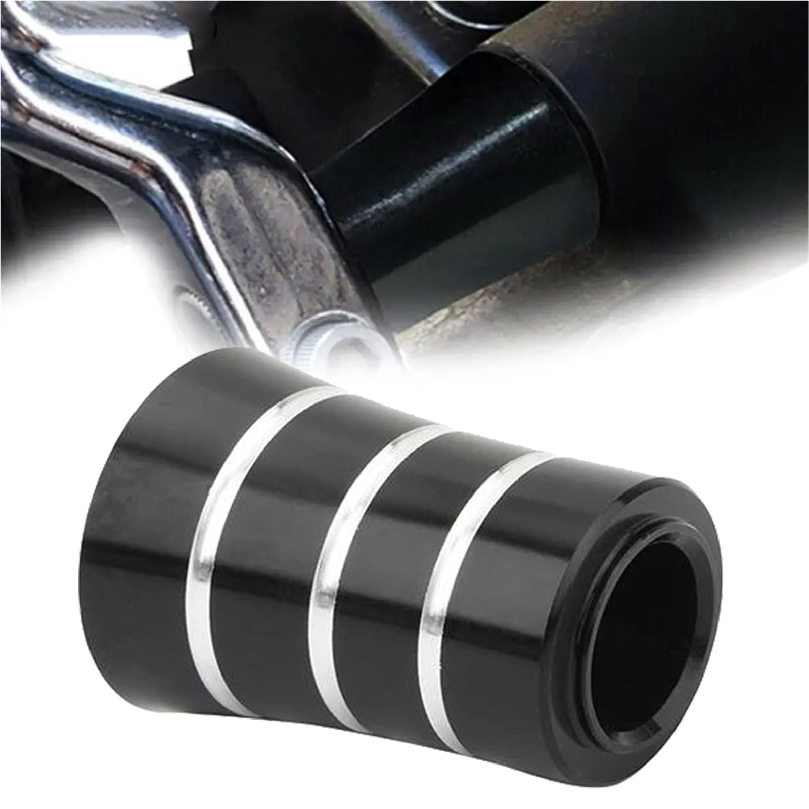 YUNJMYL Heel Shifter Eliminator for Harley Street Glide Freewheeler FLRT Tour CNC Motorcycle Black/Chrome Shift Lever Shaft Spacer