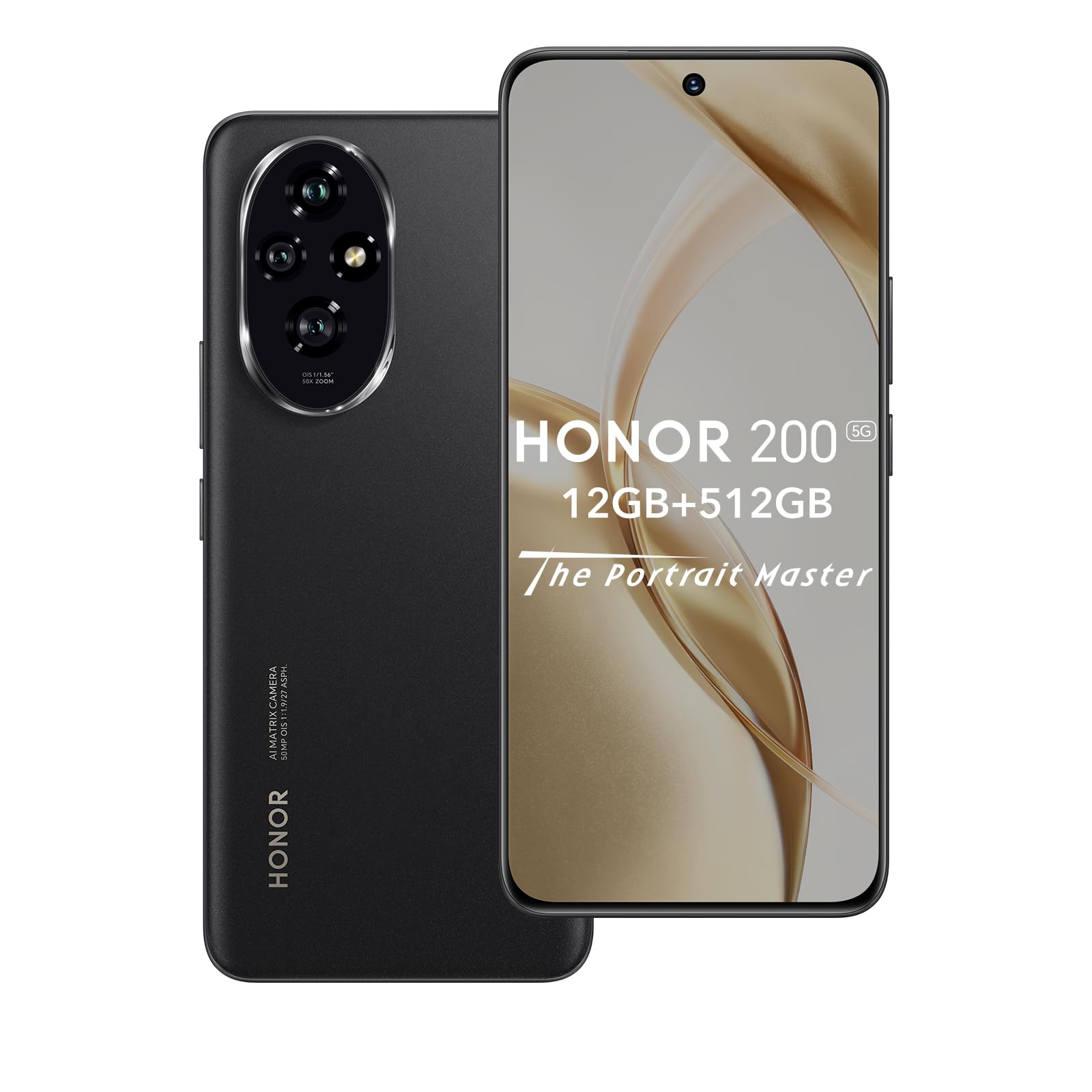 HONOR 200 Smartphone 5G 12GB RAM 512GB ROM, 66W Super Charge, 120Hz 6.7 AMOLED, Tripla Fotocamera 50MP, Snapdragon 7 Gen 3, 5200mAh Batteria, Android 14, Dual Sim, NFC