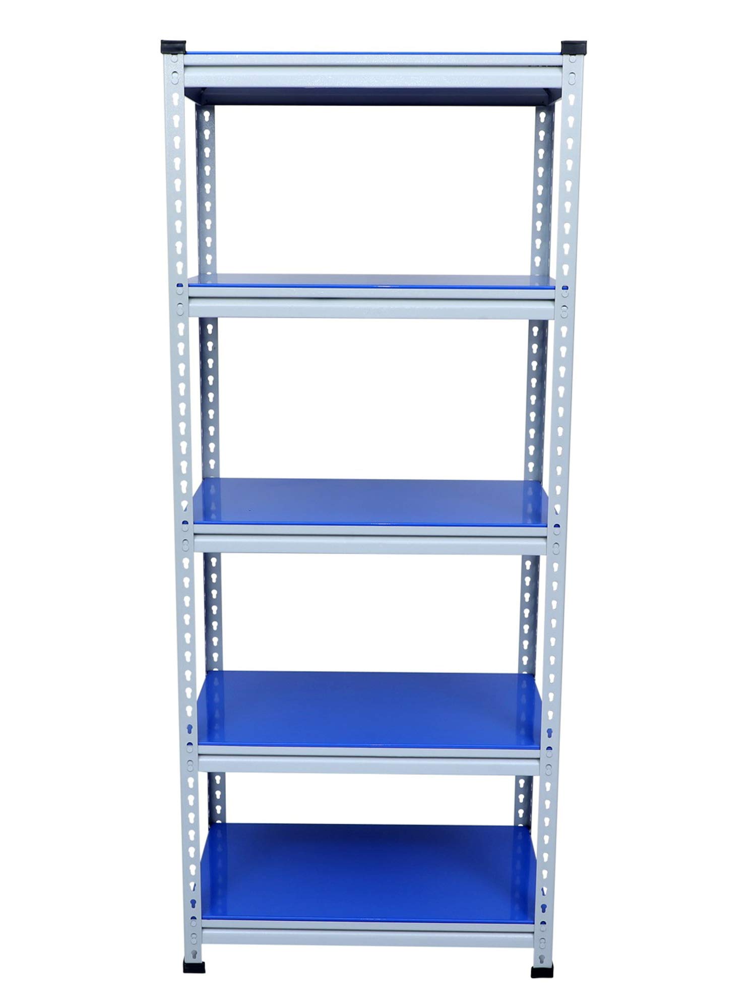 Mil-Nil Boltless Prime CRC Sheet 72x30x18 Inch Multipurpose Storage Rack with 5 Shelves 22 Gauge (Blue)-picture-30