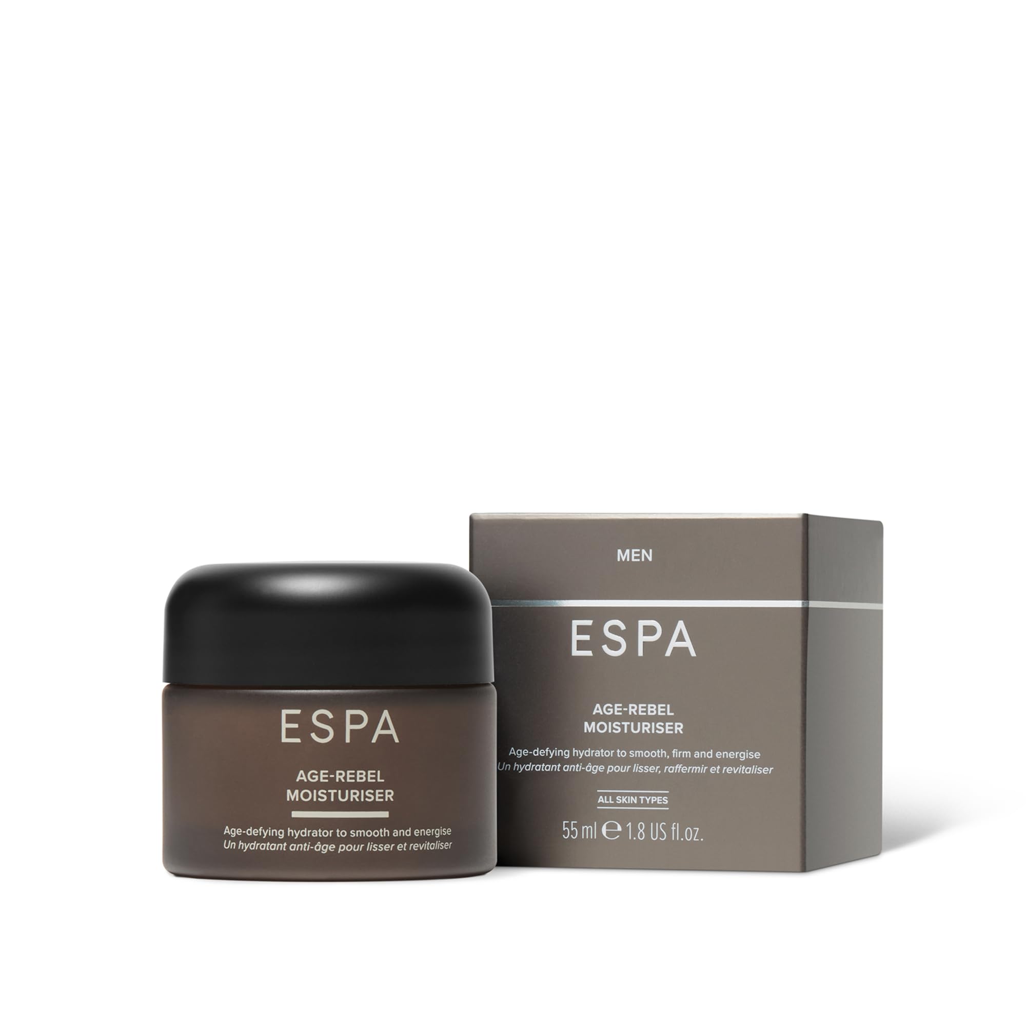 ESPA Age‑Rebel Moisturiser for Men 55ml, Brown, 55 ml (Pack of 1) - Image 2