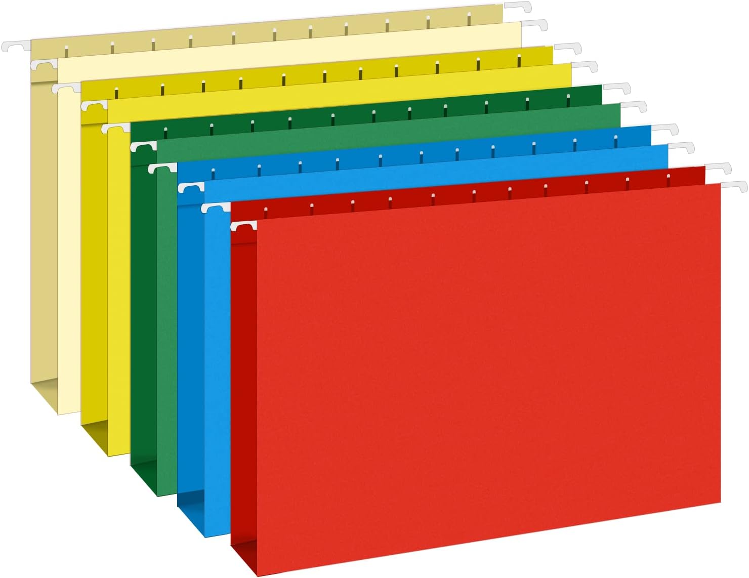 HERKKA Extra Capacity Hanging File Folders, 30 Reinforced Hang Folders, 2 Inch Expansion in
