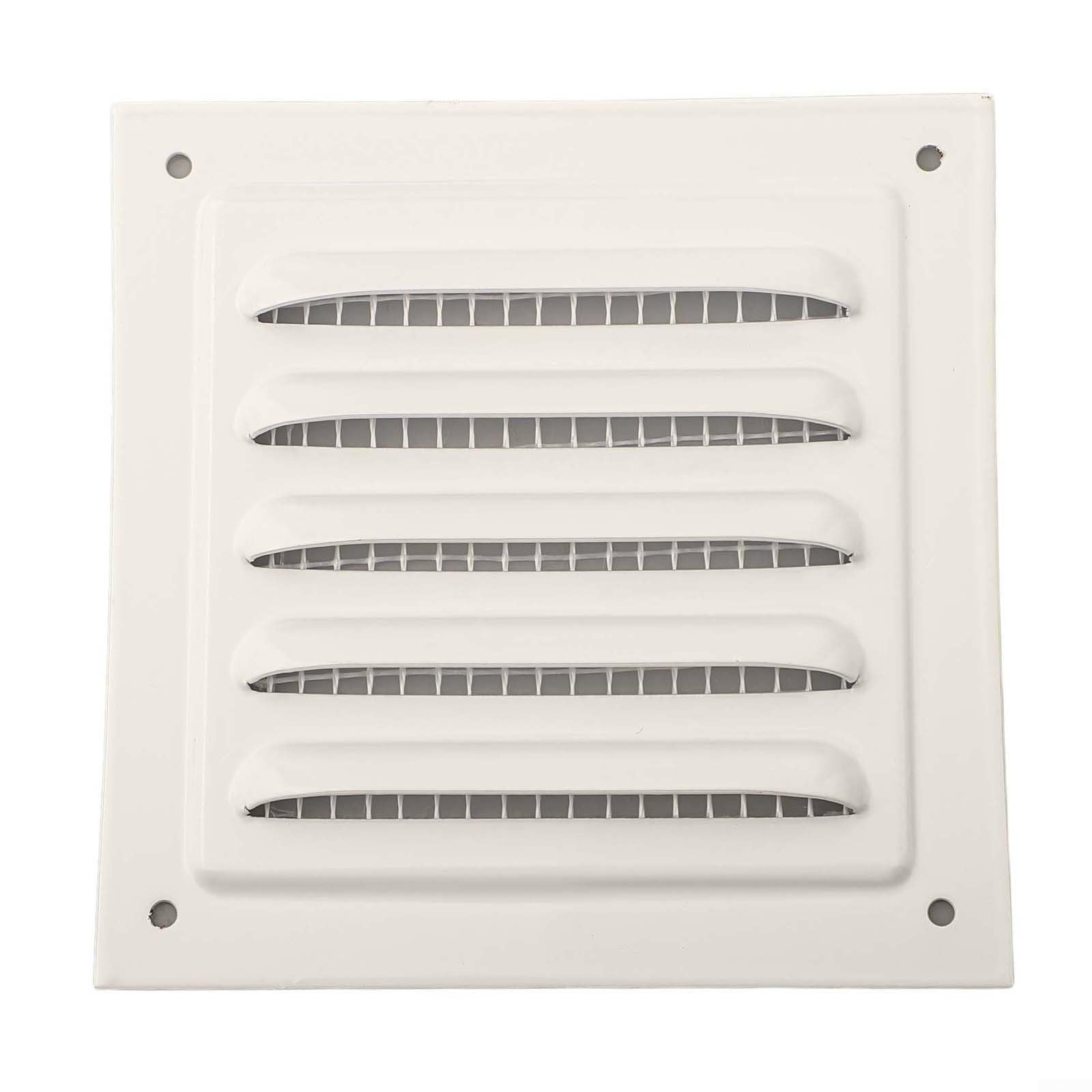 Metal Vent Cover with Mesh Screen Square Soffit Louver Grille for Effective Ventilation in Various Spaces (350X350mm)