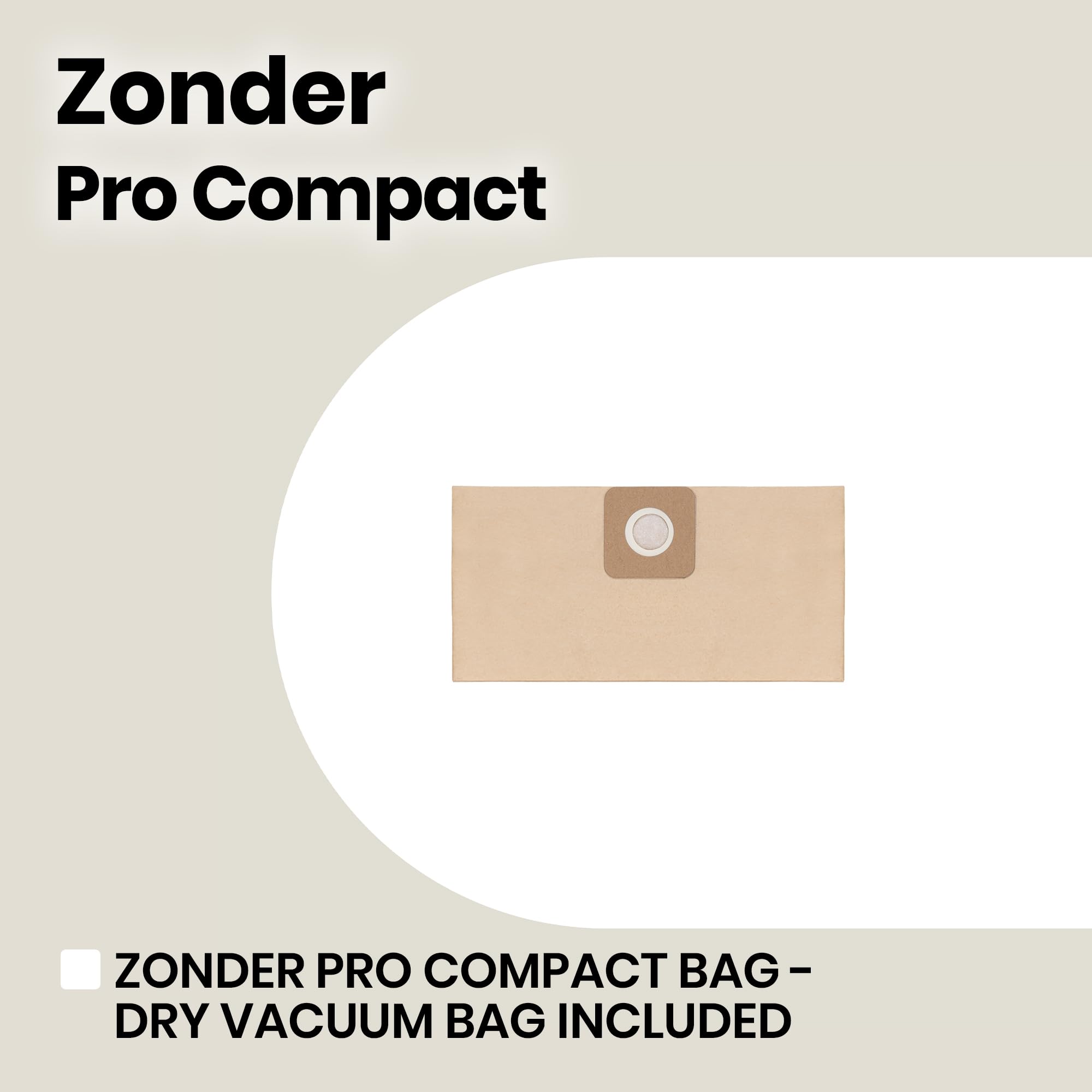 Zeegma ZONDER Pro Compact Aspirateur Sec et Humide, Aspirateur Industriel Compact 1000W, Récipient 6 L, Buse de Nettoyage des Tissus d'ameublement et Tapis, Fonction de Soufflage