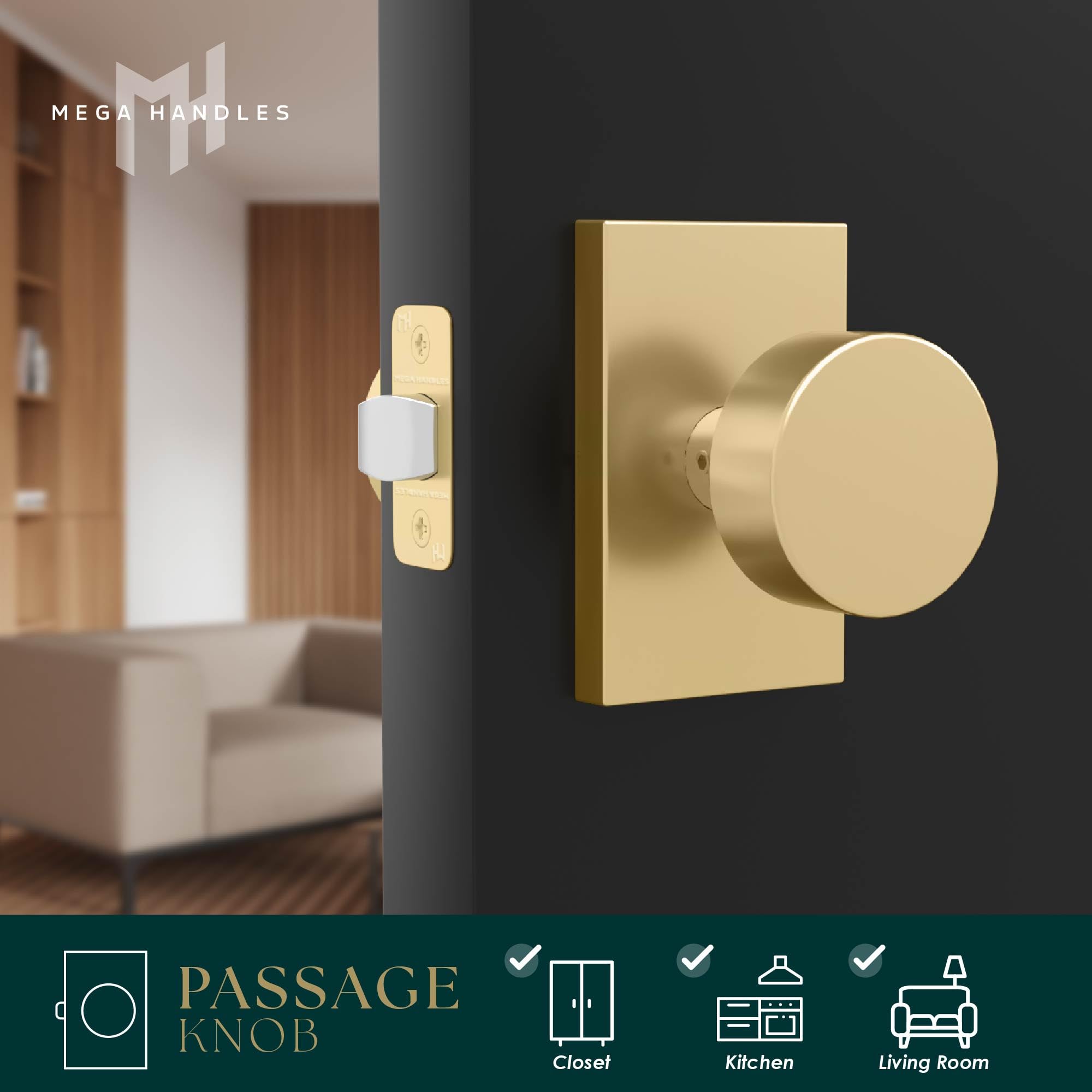 MEGA HANDLES Bouton De Porte D'entrée I Pour Entrée, Entrée Et Salle De Bain - Design