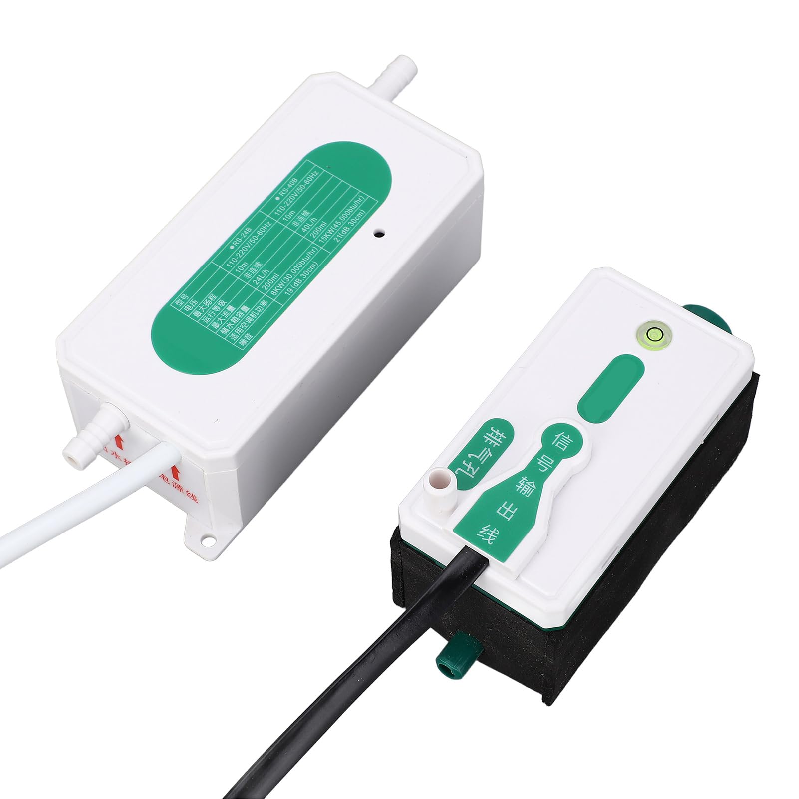 Bomba de Condensado de HVAC de Alto Rendimiento y Alto Rendimiento, 24l/h, Cabezal de 10 M, Instalación Fácil, Tecnología de Detección de Sondas, 110-230V, Energía Eficiente, para Aires