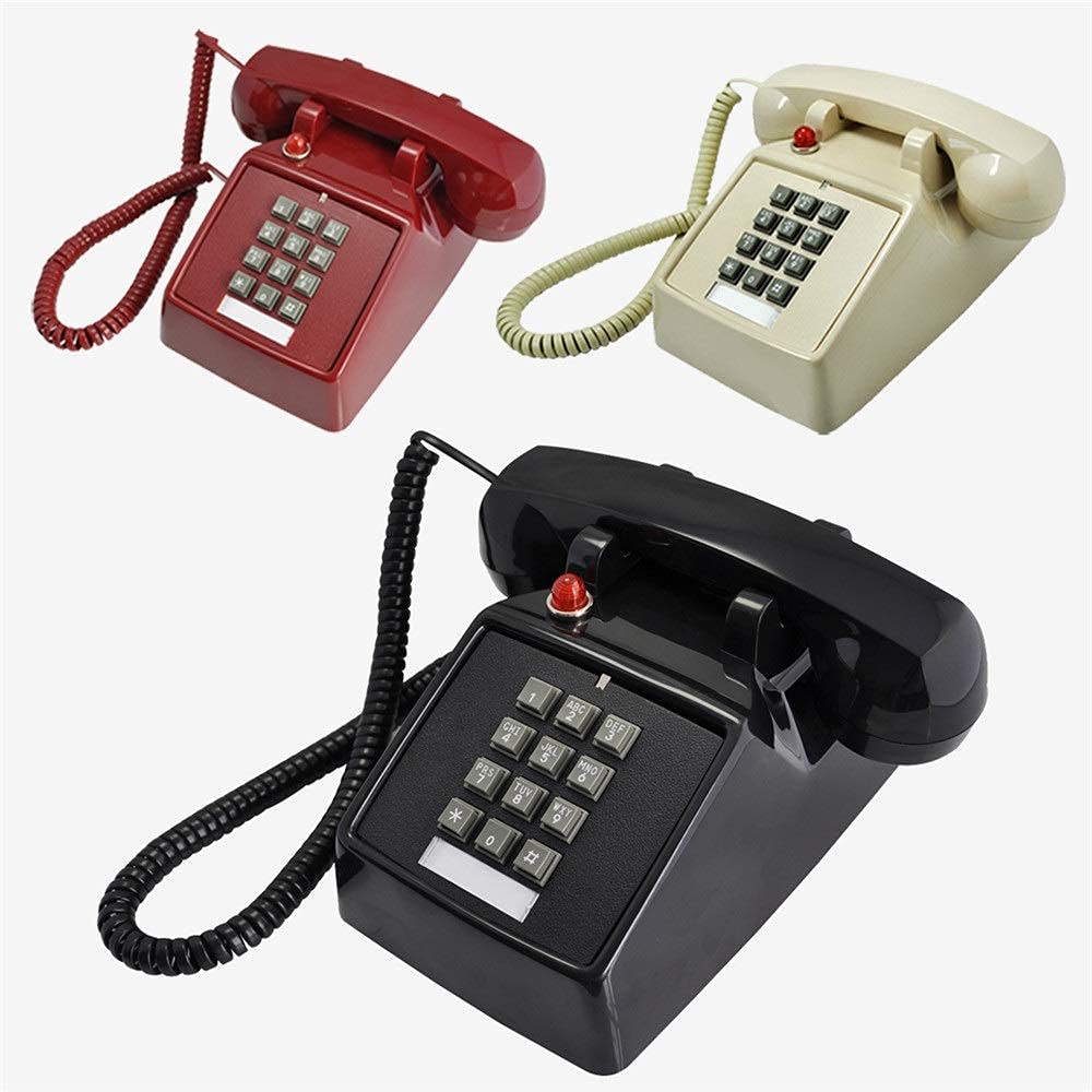 Telefon stacjonarny do domu, europejski telefon w stylu antycznym, telefony w stylu rustykalnym, telefon stacjonarny w stylu retro, telefon stacjonarny do domu i wystroju, czarne, kreatywne telefony