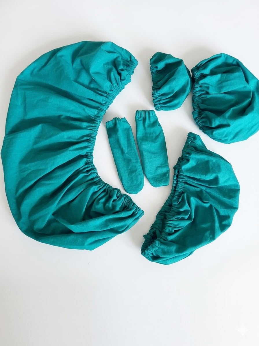 Dental Reusable Chair Cover (4pcs/1set) (Green Color-image-26
