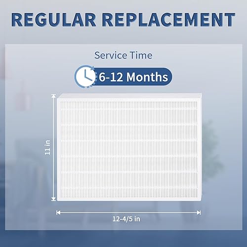 Miniatura 8 de 2 Pack C545 True HEPA Replacement Filter S Compatible with Winix C545, B151, P150, 9300 Air Purifier Replacement for Winix S Filter Part