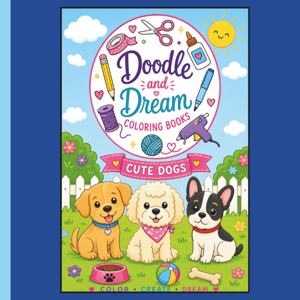 Cute Dogs: A Paw-some Coloring Book Full of Cute Dogs