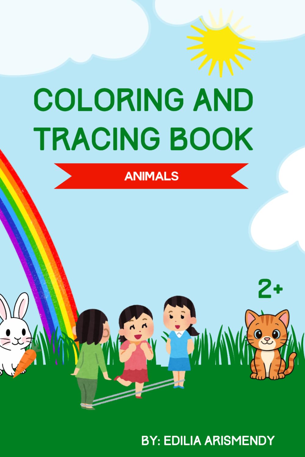 Coloring and Tracing Book: Animals