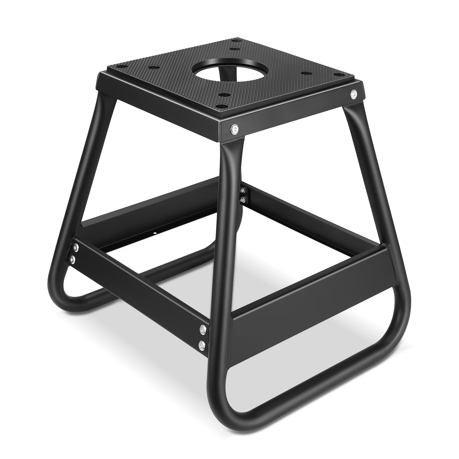 DNA Motoring Universal Motorcycle Dirt Bike Stand 1000lbs Capacity Dirtbike Panel Stand Heavy Duty Dirtbike Maintenance Motorcycle Box Stand Black TOOLS-00779