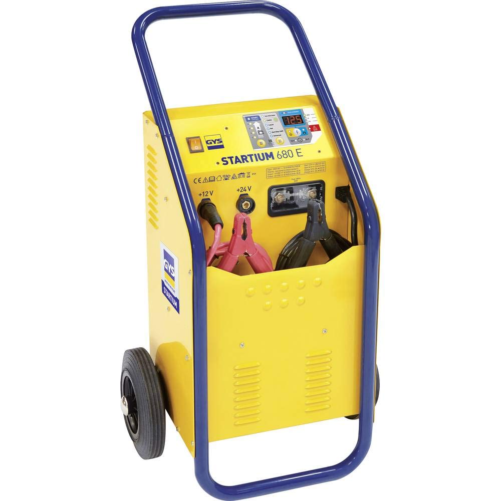 GYS 026490 startium 680e - chargeur démarreur 12/24V automatique, Jaune