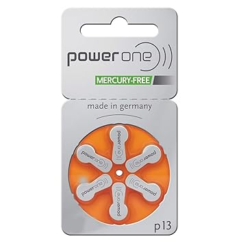 Power One Hearing Aid Battery (Size 13, 60 Pieces)