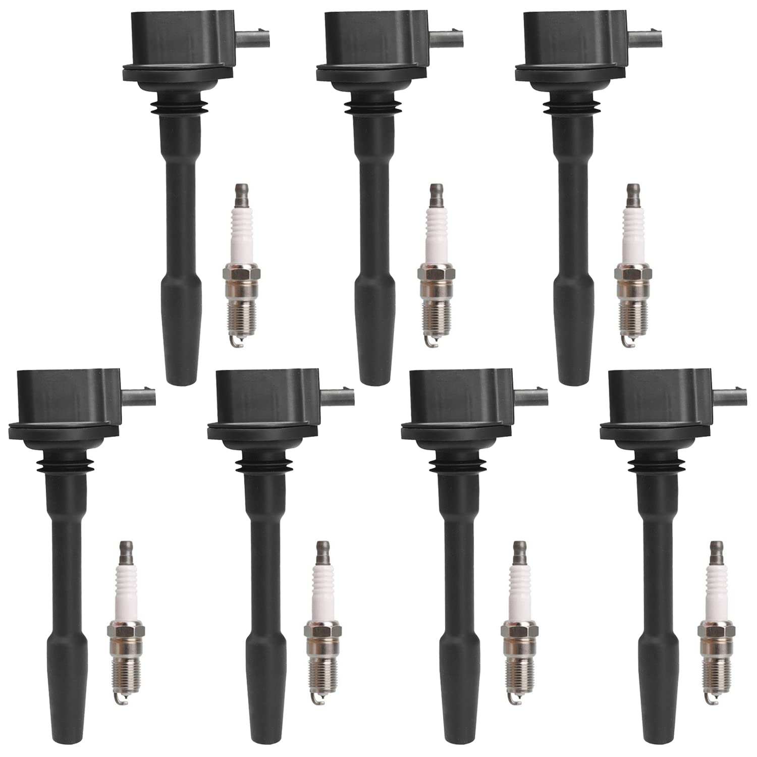 Amazon.com: ENA Set of 7 Ignition Coil with 7 Spark Plug