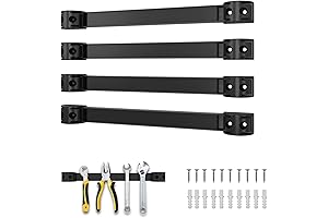 Magnetic Pegboard Tool Holder (4 Pack x 12") for Garage Tool Organization