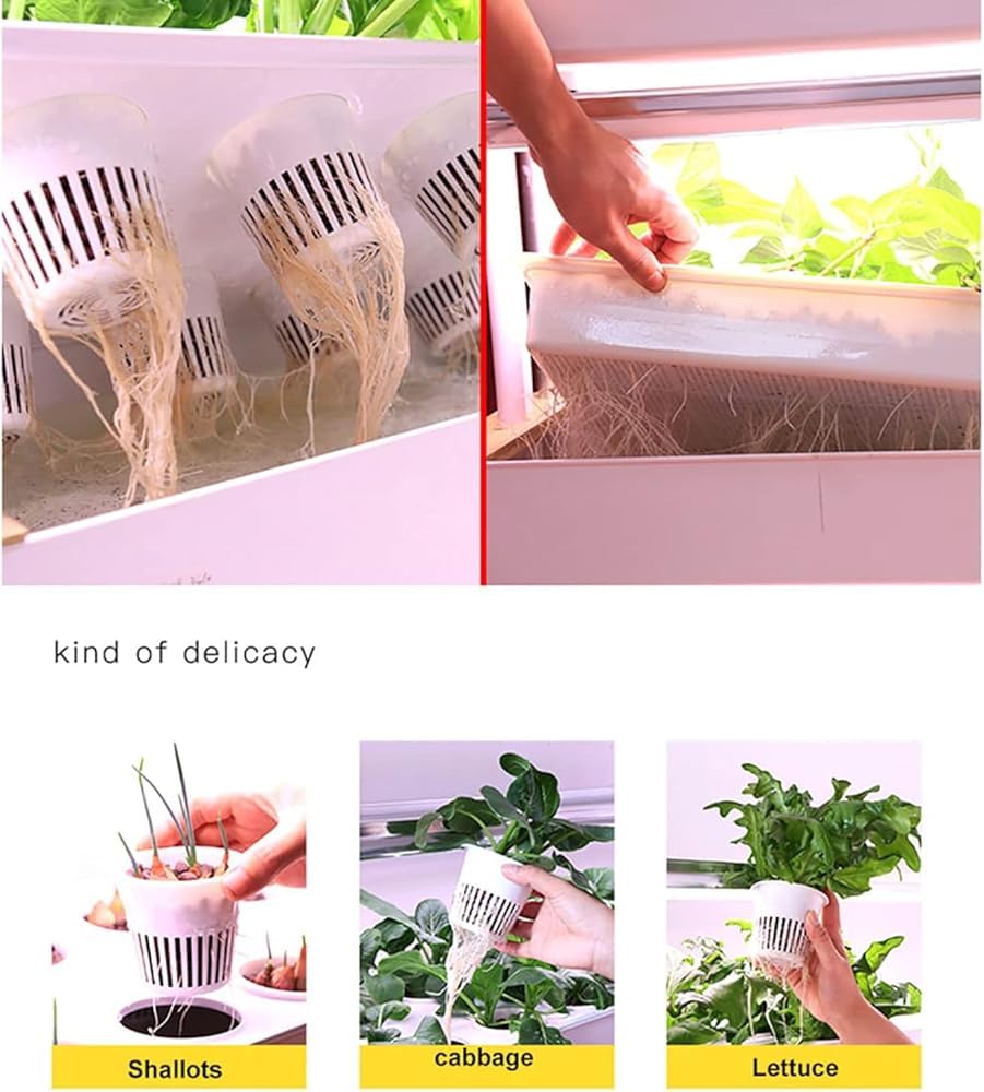 Sistema de plantación hidropónica con luces LED automáticas, torre de cultivo vertical para interiores, equipo de plantación inteligente multicapa sin suelo