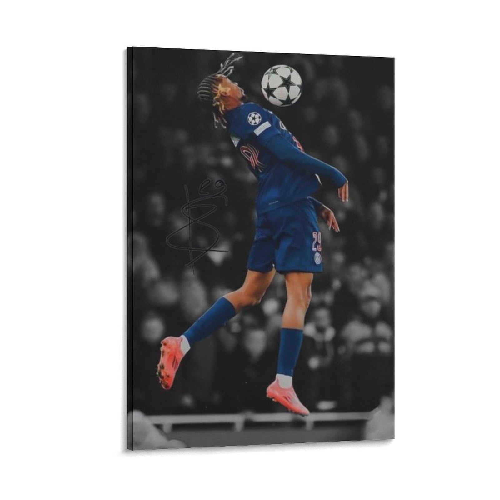 ASUIU Bradley Barcola Canvas Poster Artworks Canvas Poster Wall Art Prints Home Modern Decor 20x30inch(50x75cm)