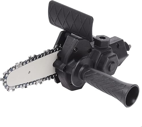 Firlar Herramienta de modificación de motosierra eléctrica, kit de fijación de motosierra portátil de 6 pulgadas, taladro eléctrico a adaptador de