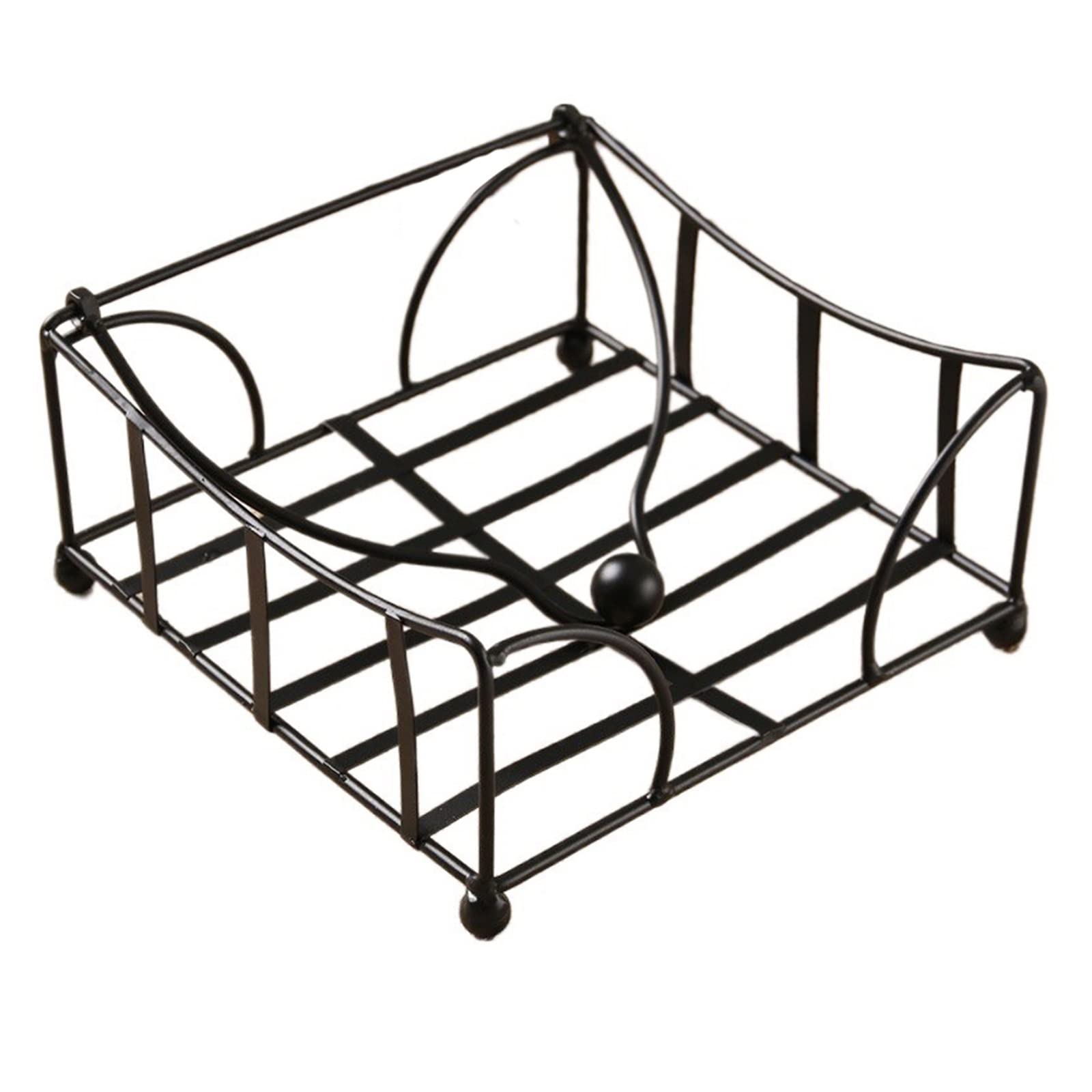 Dekoracyjny pokrowiec na pudełko na chusteczki Uchwyt na serwetki Metalowy uchwyt na papier jedwabny Etui na papier hotelowy pokrowiec na serwetki Półka na papier na ręczniki (L 18 x 18 cm)