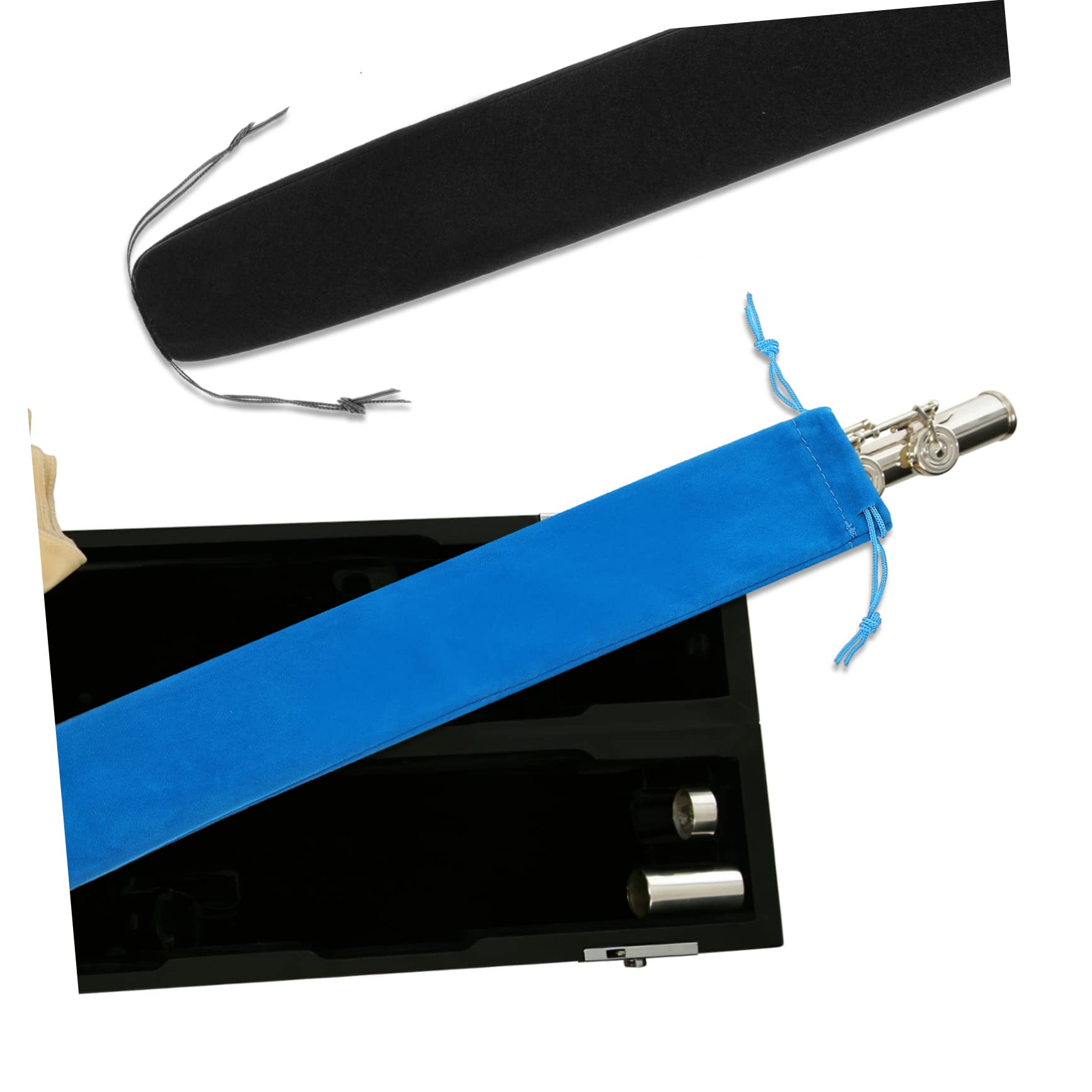 Kisangel Recorder Case Bulk Flute Bag for Boys and Girls Drawstring Closure Soft Lining