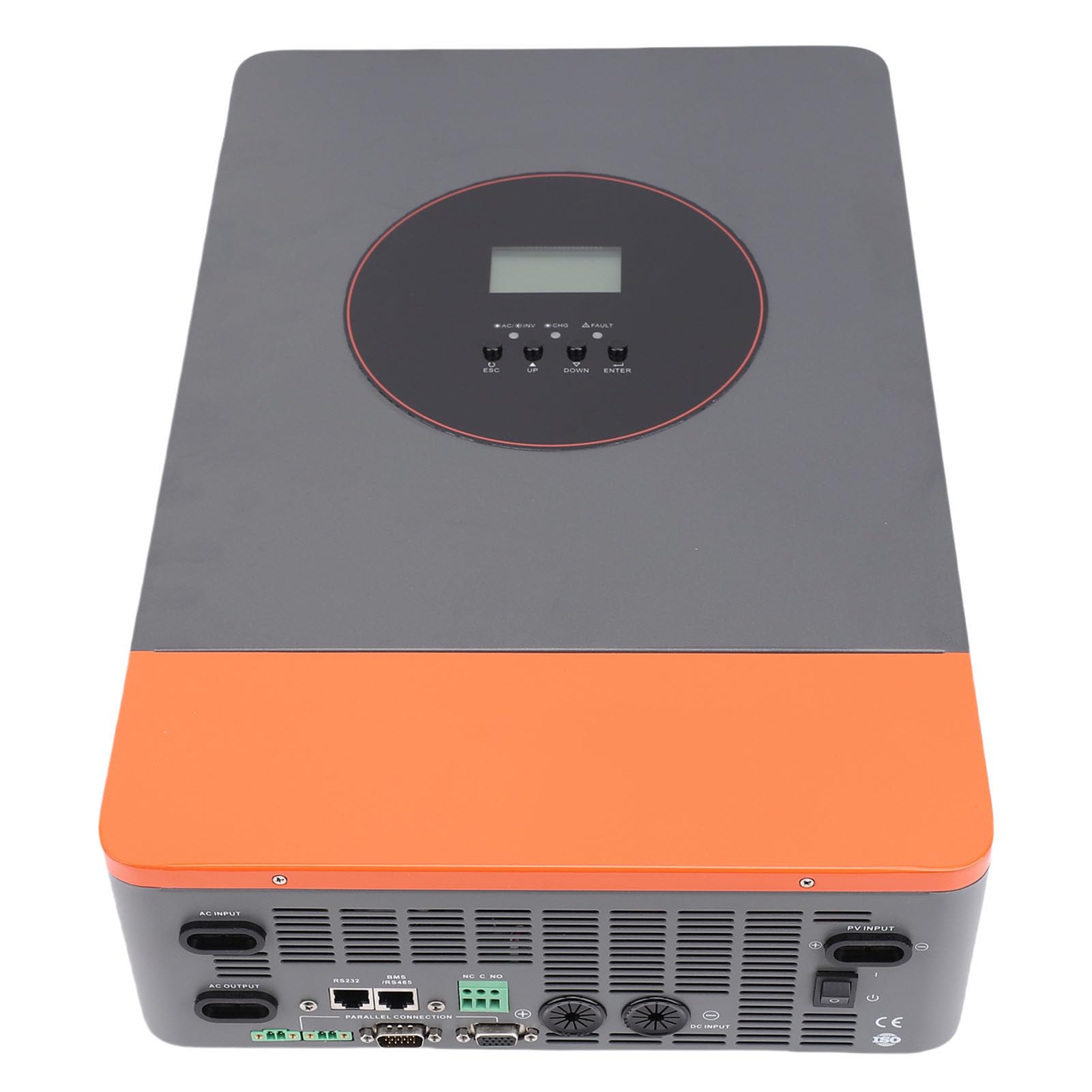 FTVOGUE Inverter Solare Ibrido da 6200 W, Lega di Alluminio, Onda Sinusoidale Pura con Controller MPPT da 120 A per Applicazioni Off-grid