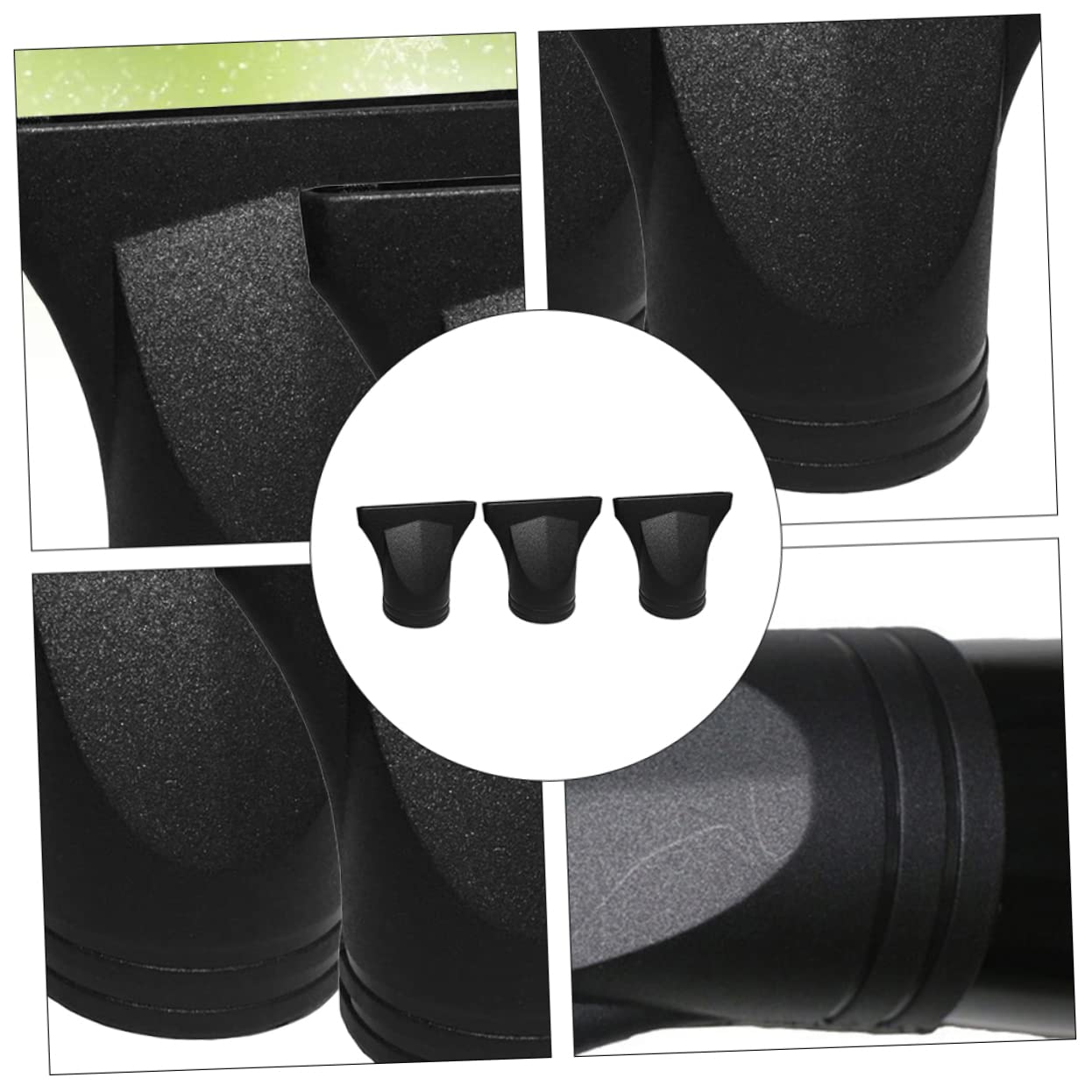 FRCOLOR 3sets Hair Dryer Parts Universal Blow Dryer Replacement Styling Tool 4.35-4.5cm Plastic Nylon Hairdressing Accessory 3pcs*3