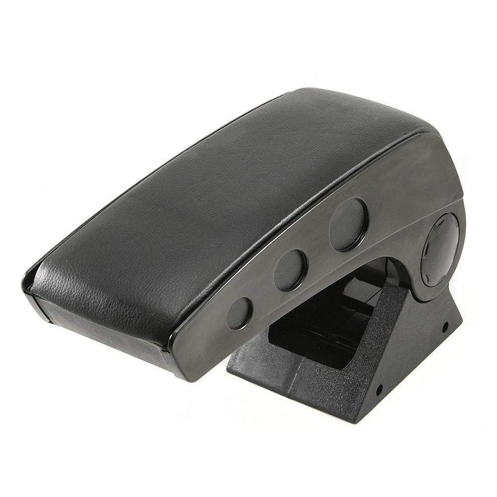 LP Trade Central Armrest For Karl | Storage Console Accessory And Arm Rest With Organiser Compartment | Car Interior Spare Part | Black Fabric