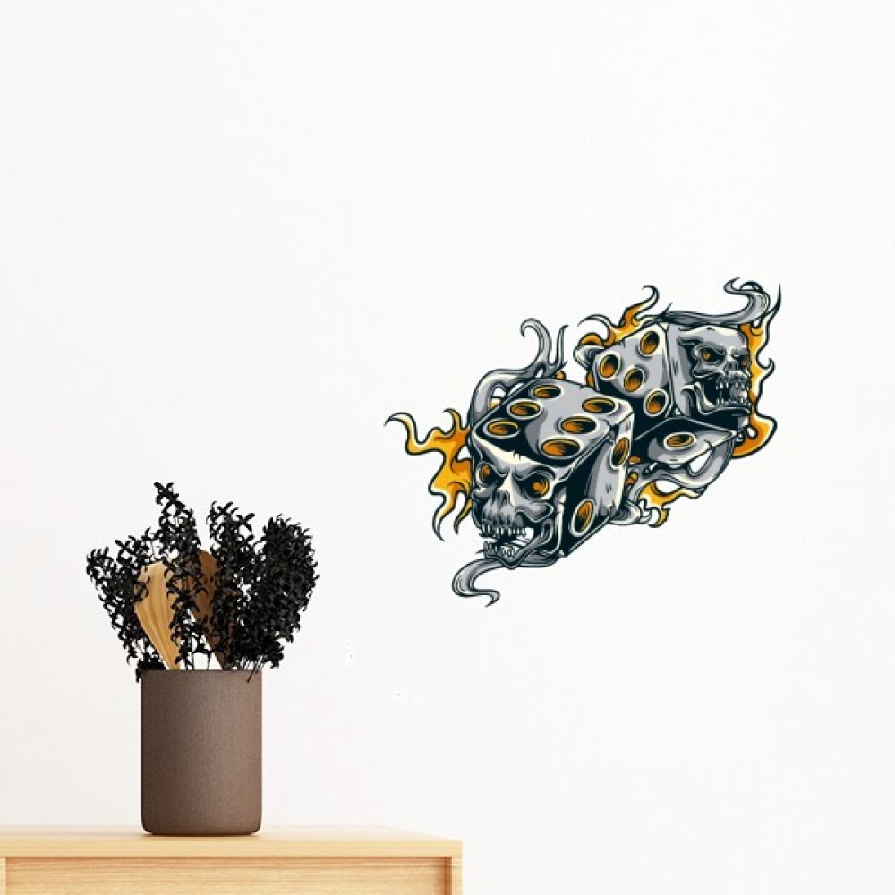 Papier peint DIY crâne pour transformer l'ambiance d'une chambre d'ado