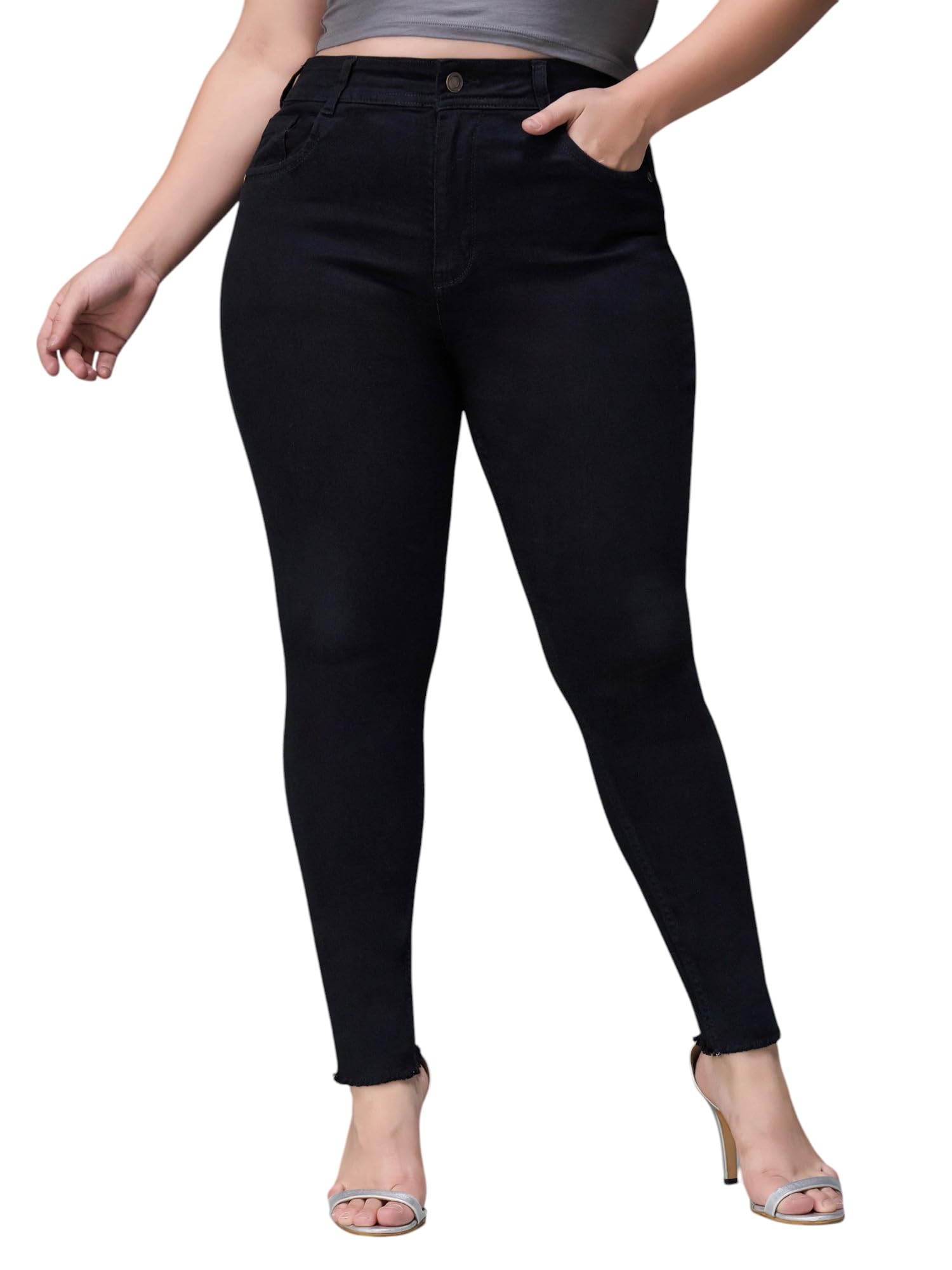 miss chase a+ Women's Slim Fit Regular Length High Rise Denim (Plus Size) Jeans-picture-16