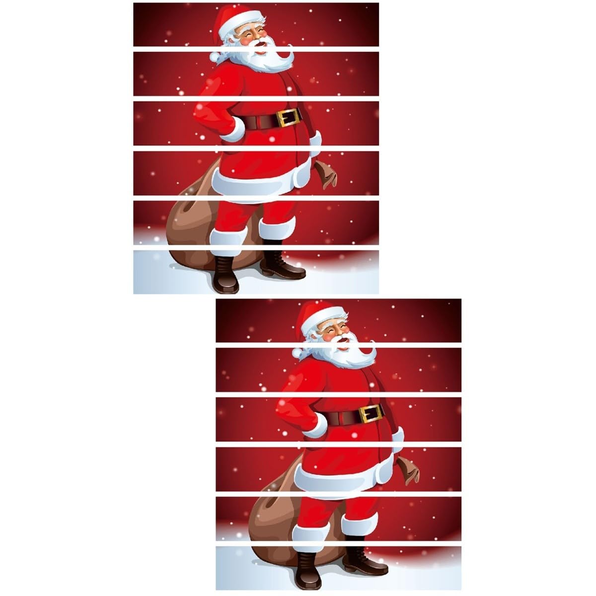OSALADI 2pièces Autocollants De Noël Avec Père Noël Pour Décoration Escaliers Autocollants Adhésifs Non-fading Pour Intérieur Pour Maison Fêtes