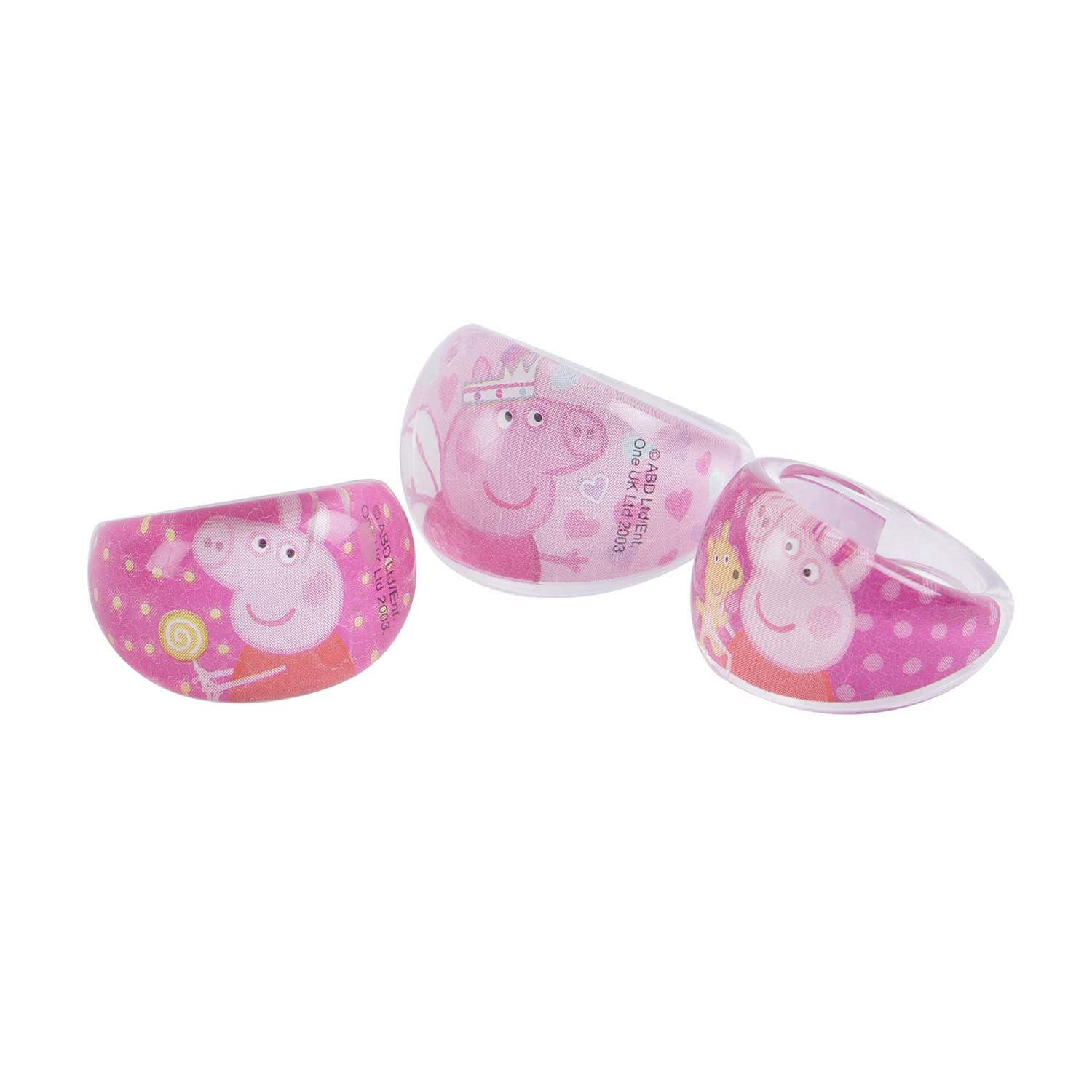 Lil Diva Peppa Pig Pack Of 3 Multicoloured Finger Rings For Girls 3 Years And Above One Size (B0B972CKHR) Amazon Price History, Amazon Price Tracker