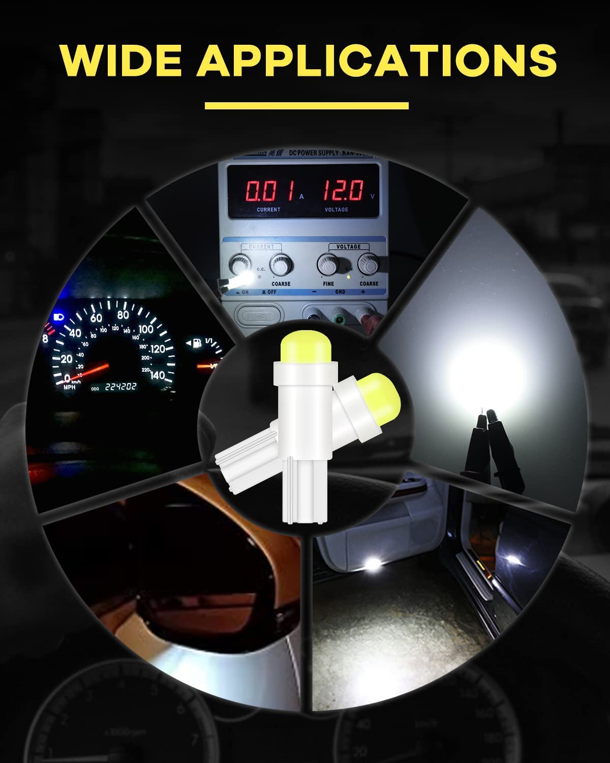 Magnet 30 T5 Dome Rechange Żarówka - LED jakość COD SMD - samochód, łódź, deska rozdzielcza, prędkościomierz, wnętrze