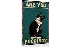 Tuxedo Cat Bathroom Sign: Enhance Your Bathroom Decor with a Touch of Feline Charm